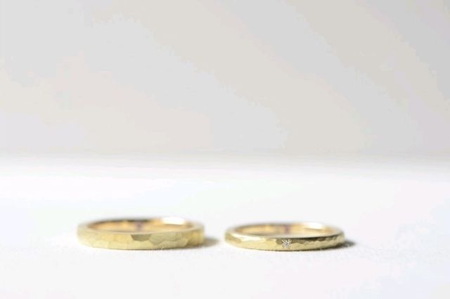 シンプルだけど、存在感のある指輪にしたくて手作りしました