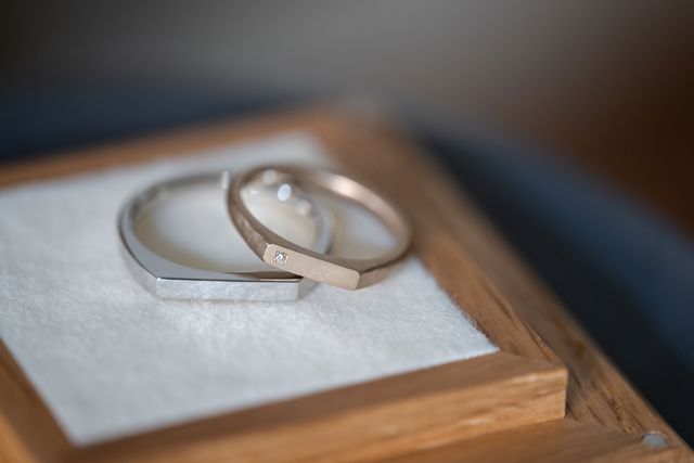 メンズプラチナ内側にデスティニーダイヤモンド1ピース