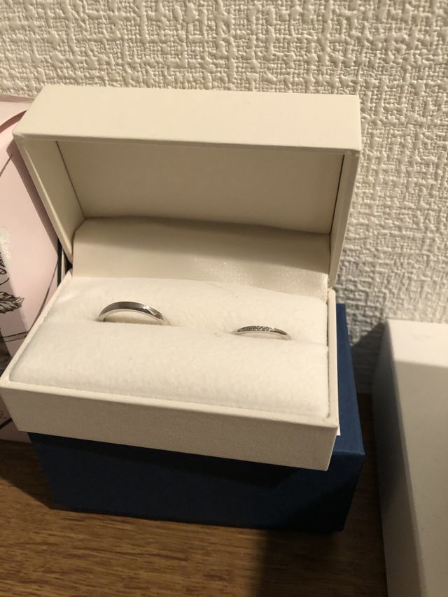 入籍日までつけるの我慢してます