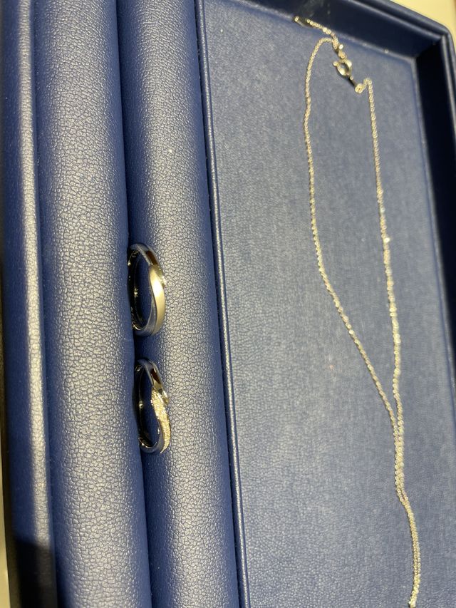 指輪受け取り時