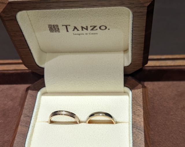 主人と私で違うデザインにしました。