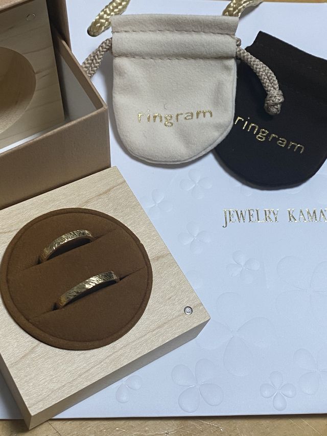 思い出と指輪をゲットしようと思いりんぐらむで手作りの結婚指輪