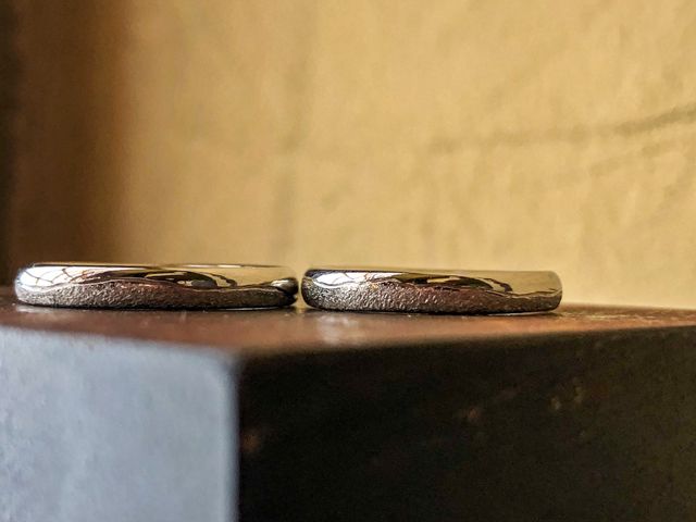 2人の趣味である、山をデザインしてもらいました。