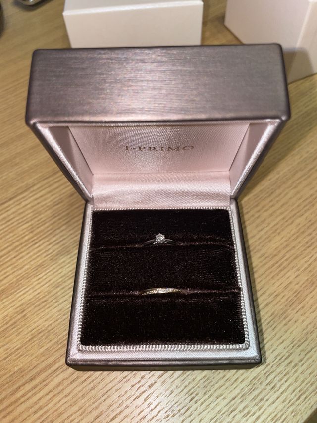 結婚指輪(ヘラクレス、ゴールド)婚約指輪(ヘリア、プラチナ)