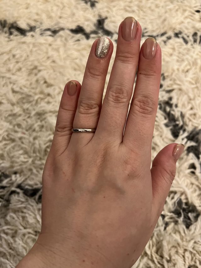 素材プラチナ。11.5号サイズです。