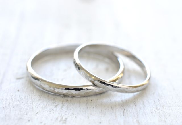 作った指輪をお店の方が撮影してくださいました！