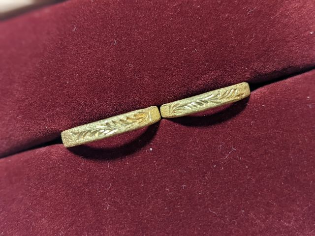 指輪の表面です。