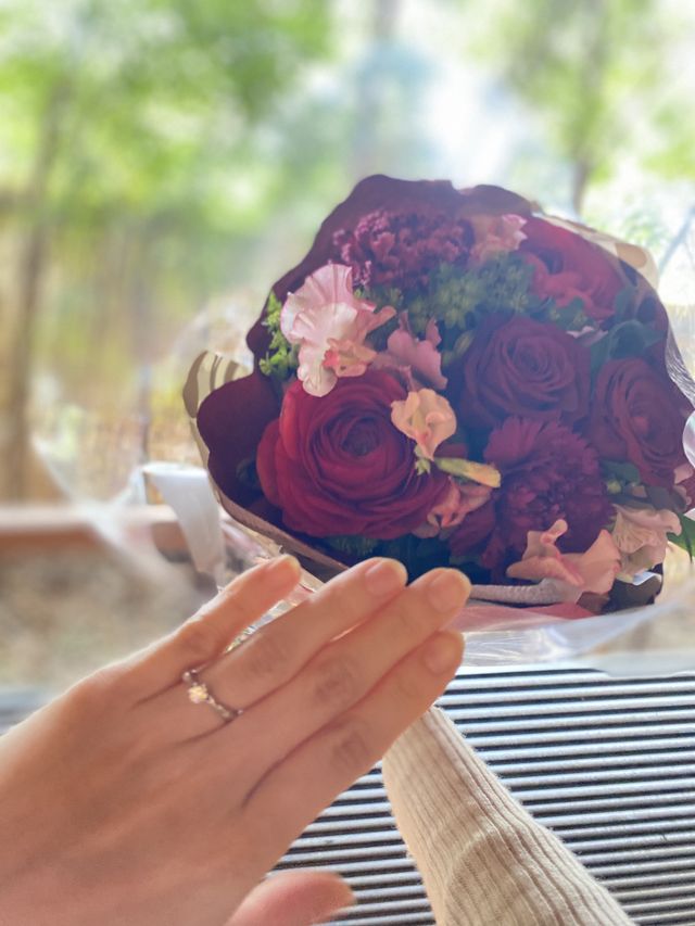 プロポーズされた後にとったお写真です。