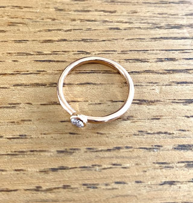 制作した婚約指輪