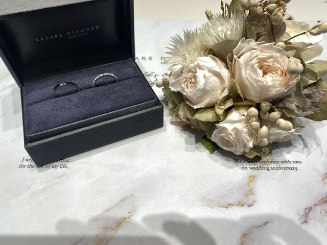 結婚指輪はウィズを選びました。セントパトリックとの相性も○