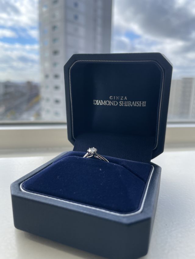 プロポーズされた後に撮った写真です