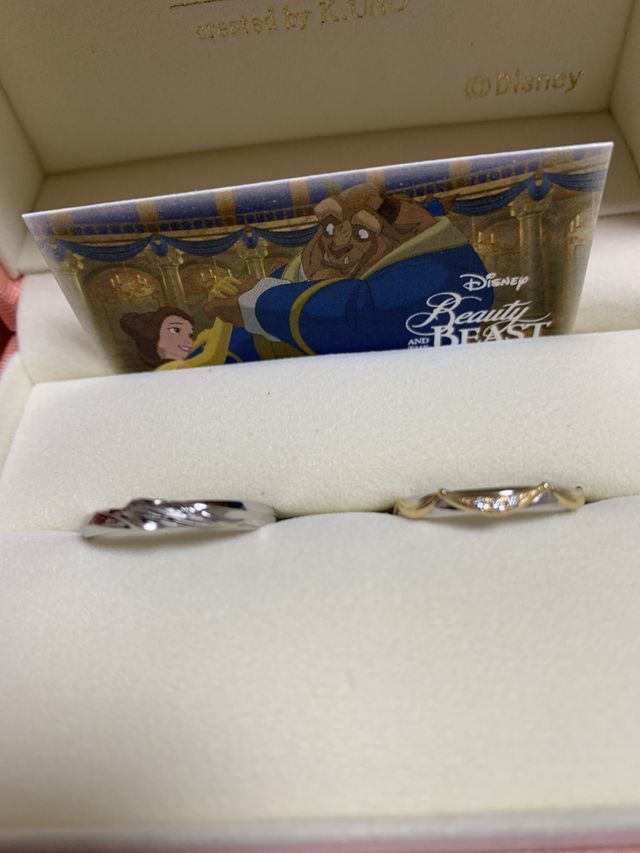 男性用は野獣デザイン、女性用はベルデザイン。