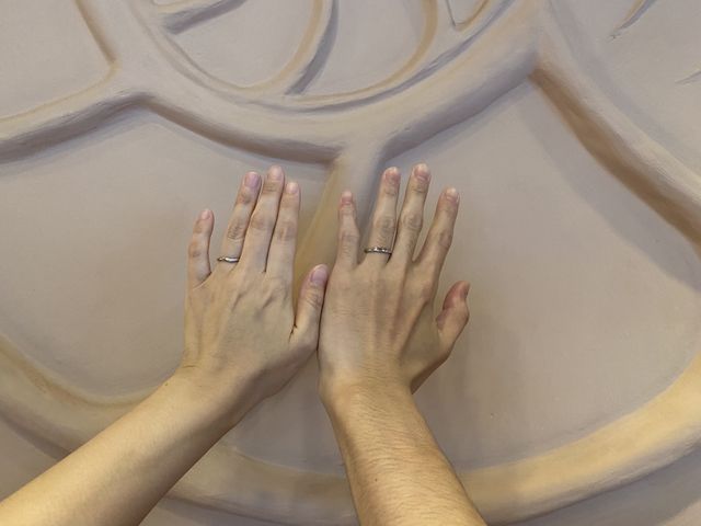 受け取りのときに初めてつけたときの写真です。