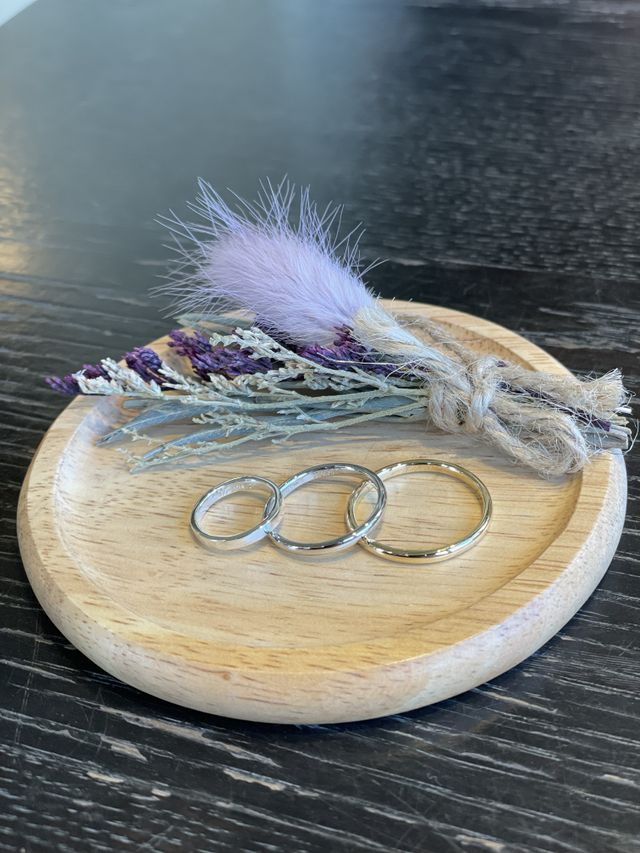 ベビーリングも合わせて一緒に作成しました。
