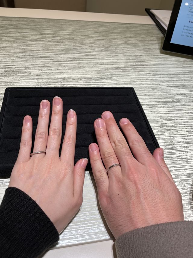 指輪試着