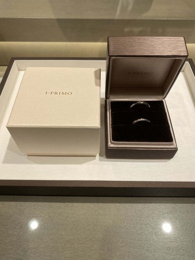 受け取り時の
結婚指輪になります