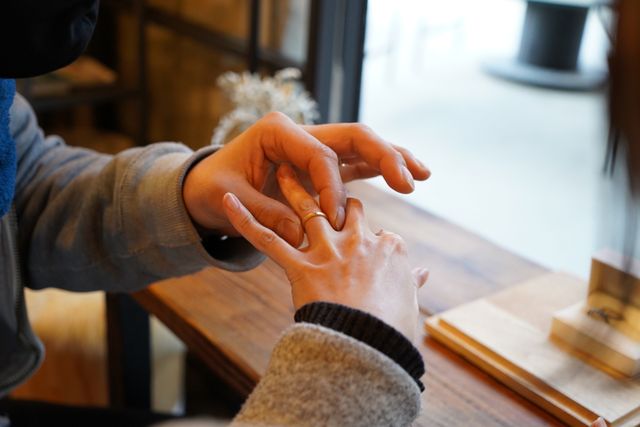 指輪受け取り時にもたくさん撮影して頂きました。