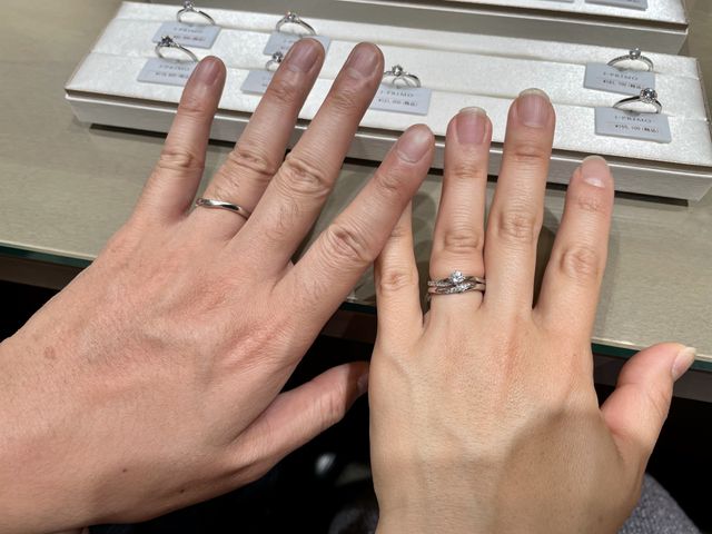 見本の重ね付けです。