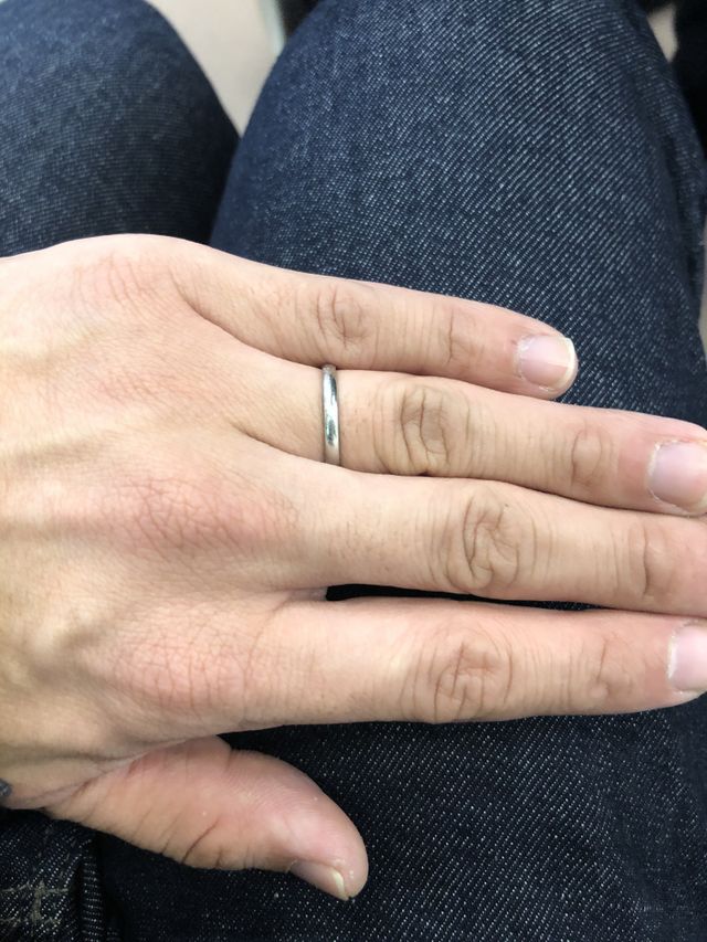 シンプルなデザインのリングです。