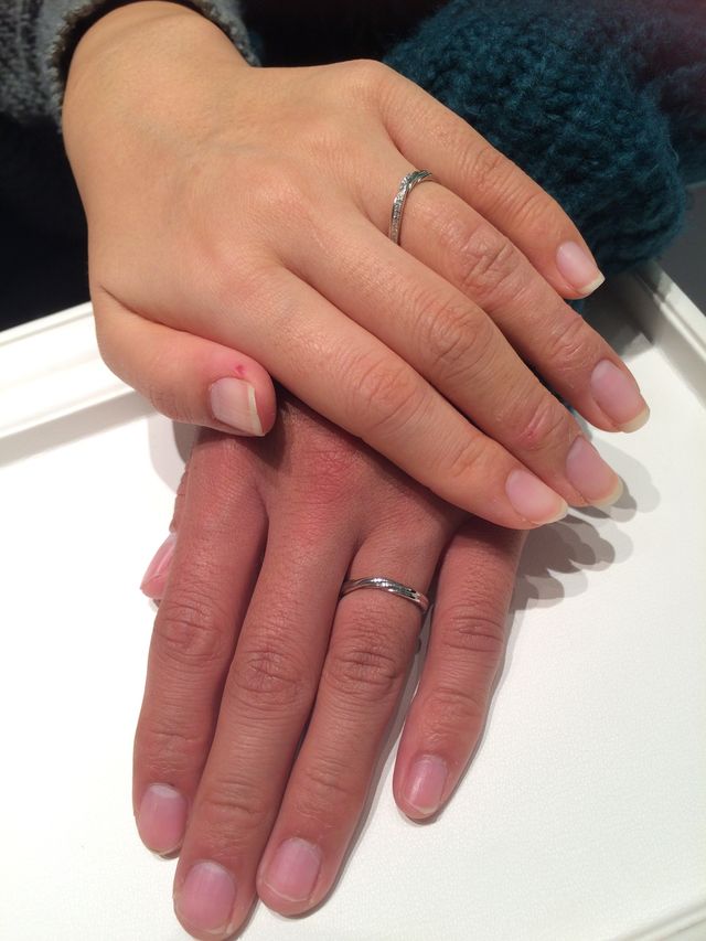 刻印もして頂き、受取時に撮影してもらいました。