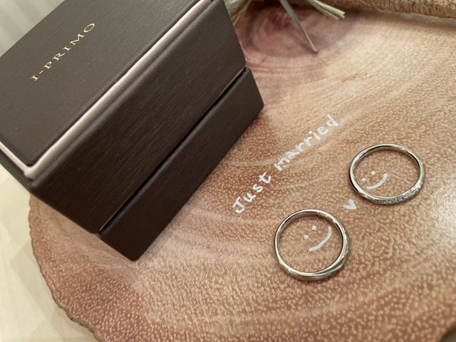 左が男性リング、右が女性リング
