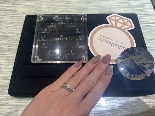 重ね付けをしたイメージを確認しました