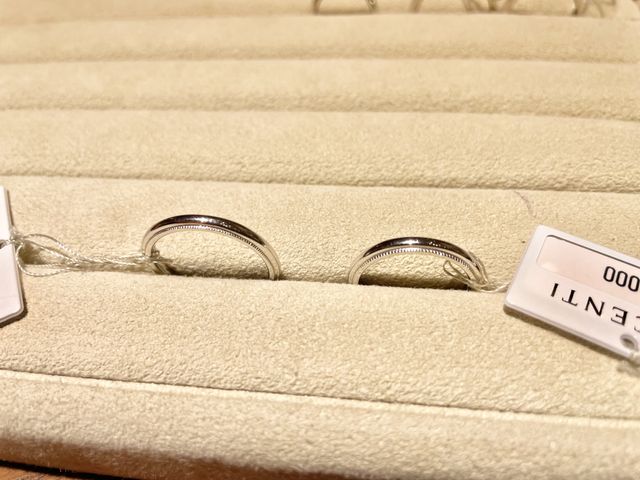 初来店時に最終的に選んだ指輪です。