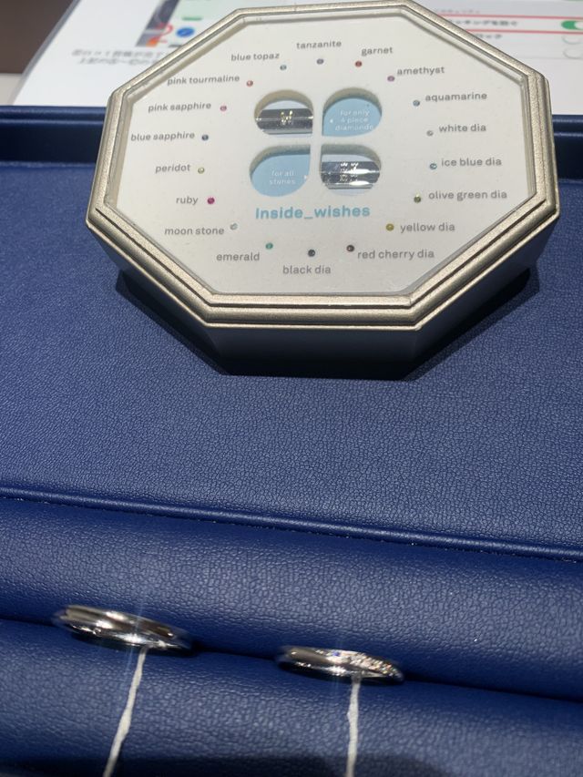 ストレートタイプですが斜めにラインが入っていました。