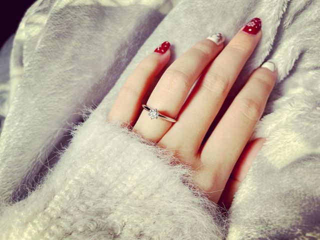 ティファニー独自のカットなので、とても輝いていて綺麗です