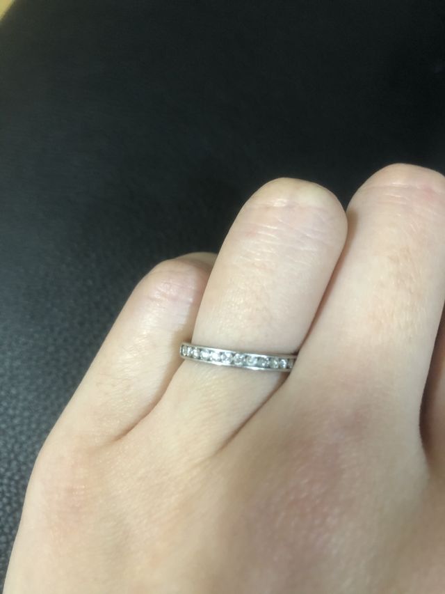 ダイヤがキラキラしてます。