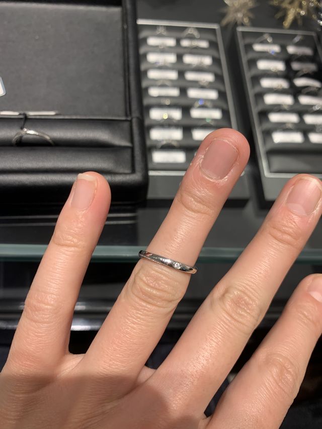 シンプルな結婚指輪を探していました