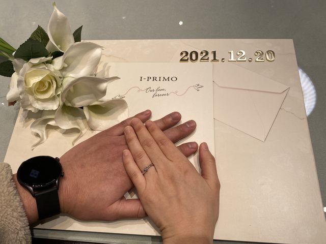 指輪を受け撮り、すごく嬉しかった記憶が鮮明に残ってます。