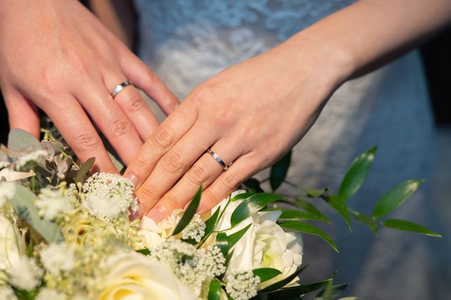 結婚式で着用した写真です