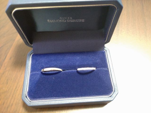 ブーケのマリッジリング。
