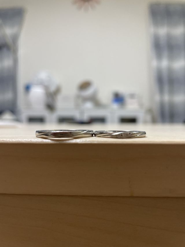 シンプルなデザインで、強度も高い指輪です！