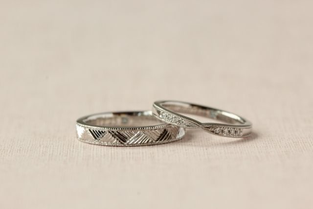 メッセージやストーンは統一し、デザインは其々の好みで制作。