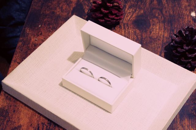 商品受け渡し時の指輪