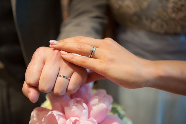 結婚式当日の写真です