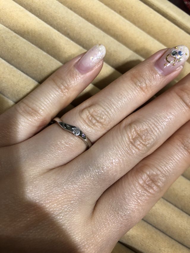 大きめのハートのダイヤとピンクダイヤが気に入りました。