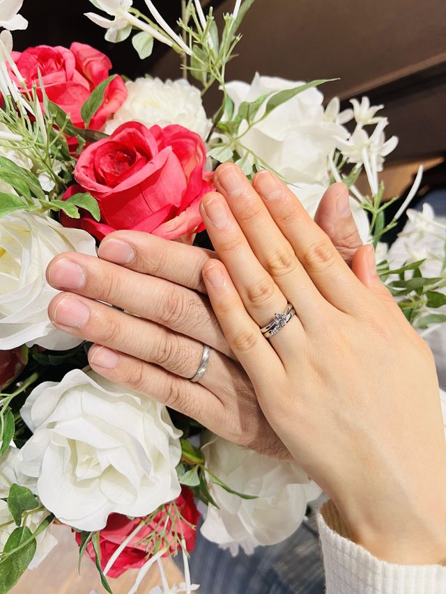 最高の婚約指輪、結婚指輪が出来上がりました！