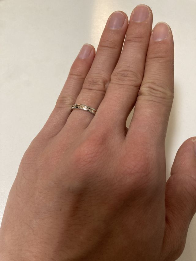 I-primoで購入。プラチナとピンクゴールドのコンビ。