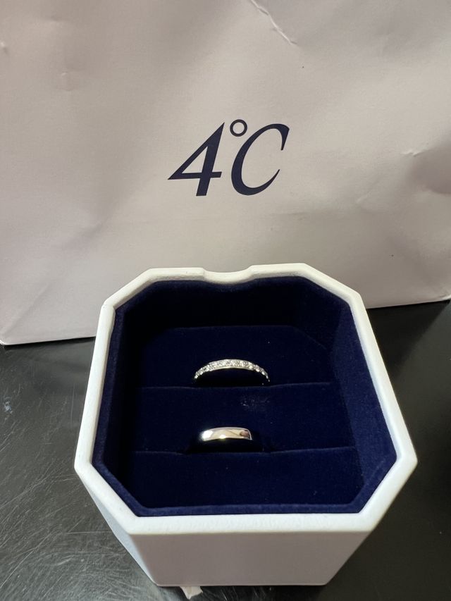 ボックスに入ってる指輪