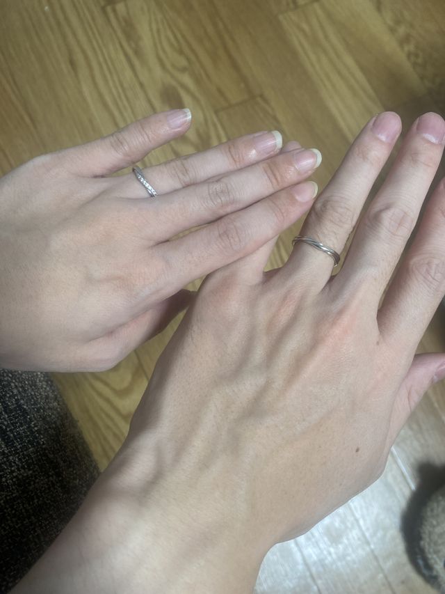 結婚指輪です。