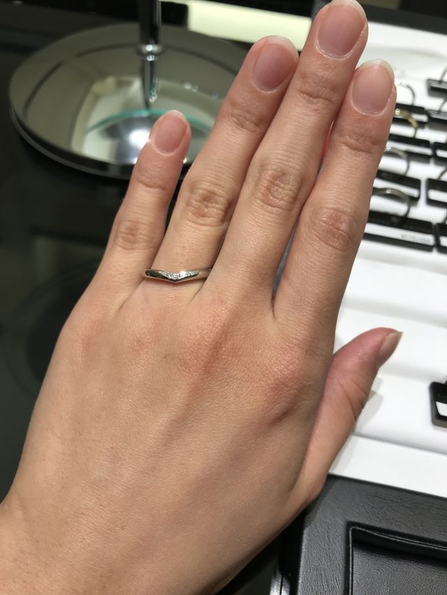 試着時の写真です。