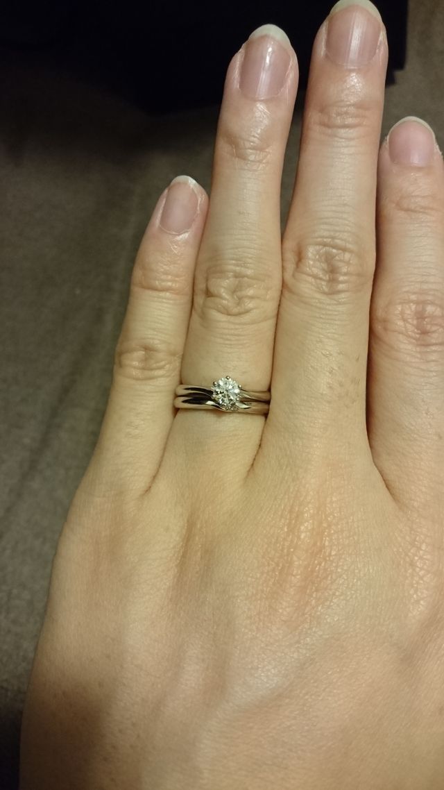 新婦婚約指輪&結婚指輪