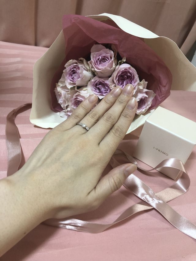 ダイヤモンドがとても綺麗。