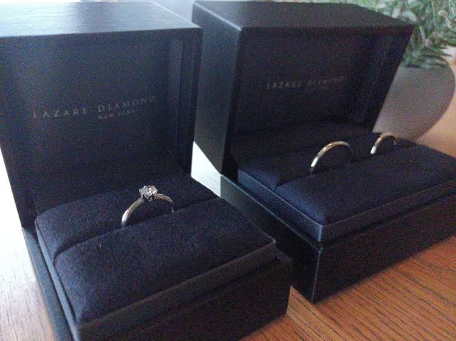 婚約指輪から二人で選び、セット購入しました♪