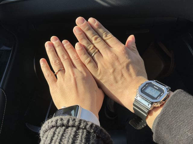 結婚指輪を買いました！
可愛いのができました！