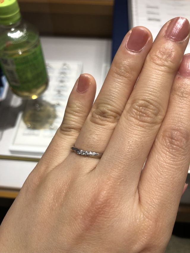 ダイヤのきらめきが素敵です！