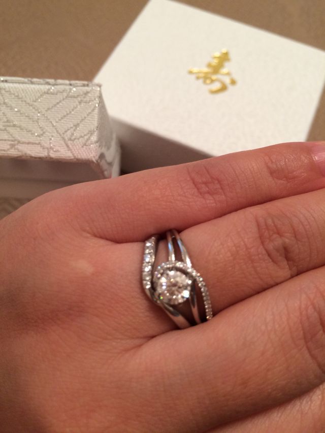 結婚指輪との重ね付け